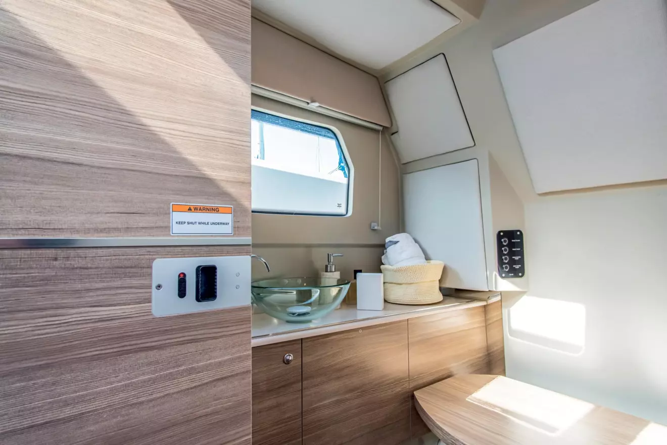 Saxdor 320 GTO cabin with en suite
