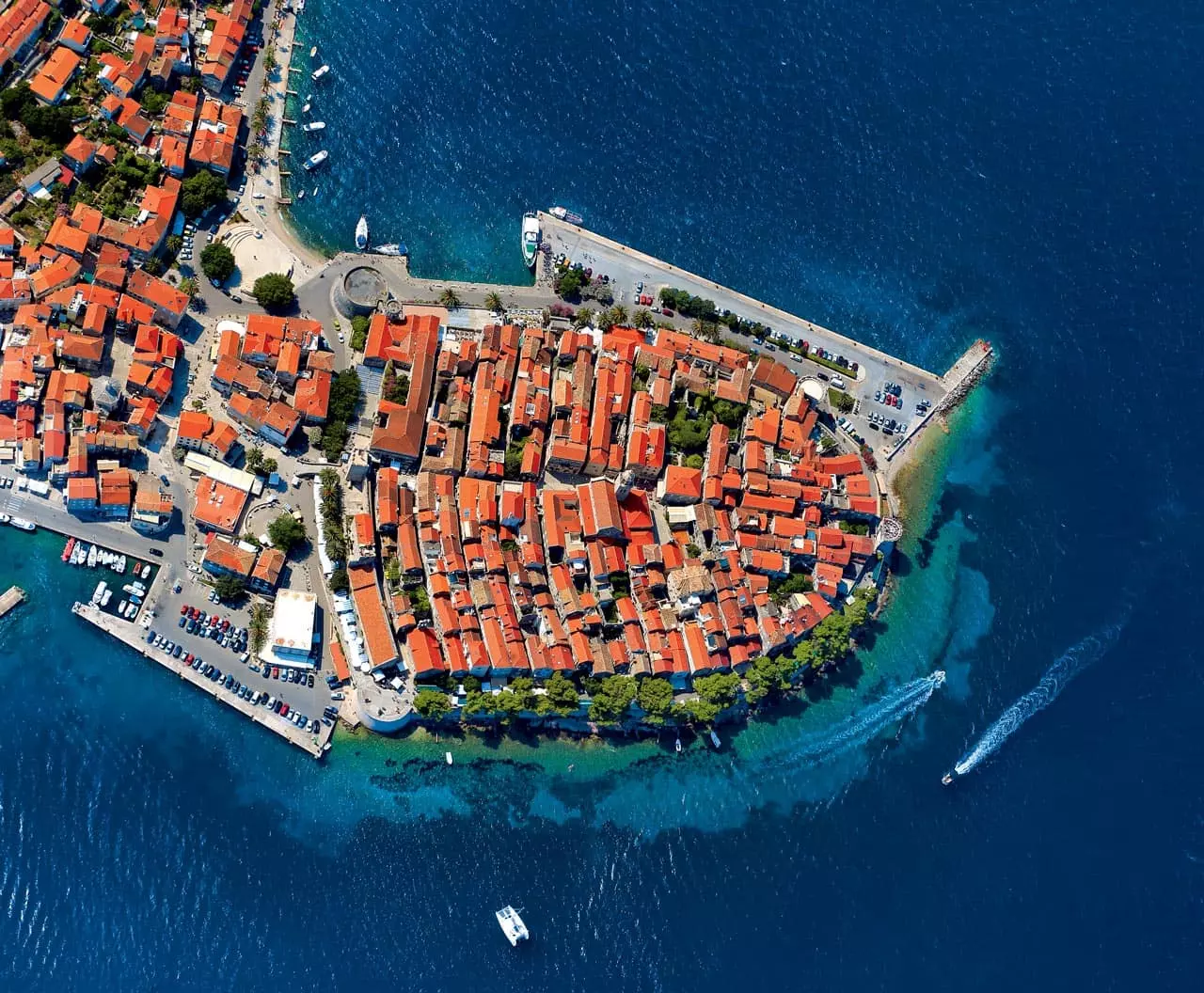 Town Korčula, split sailing itinerary