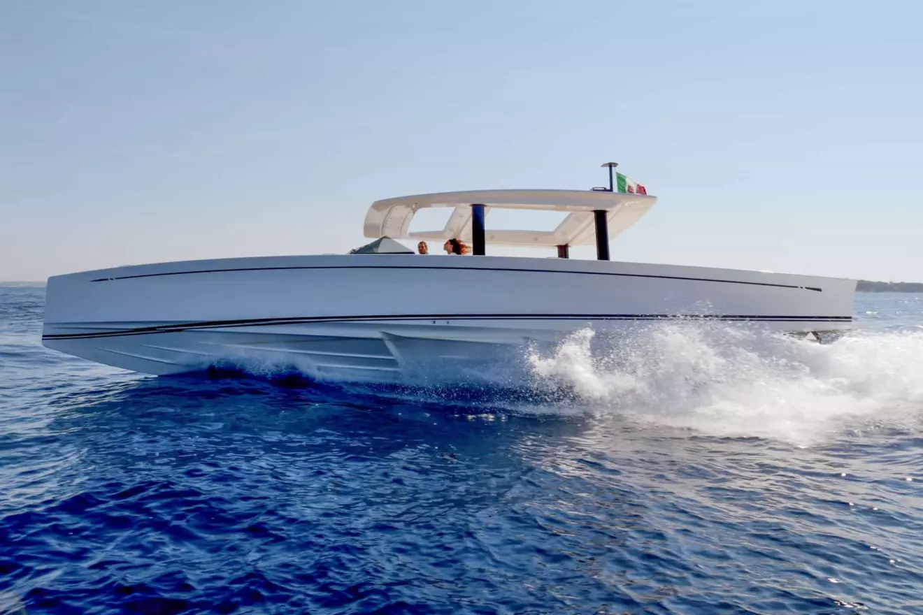 swan shadow motor boat
