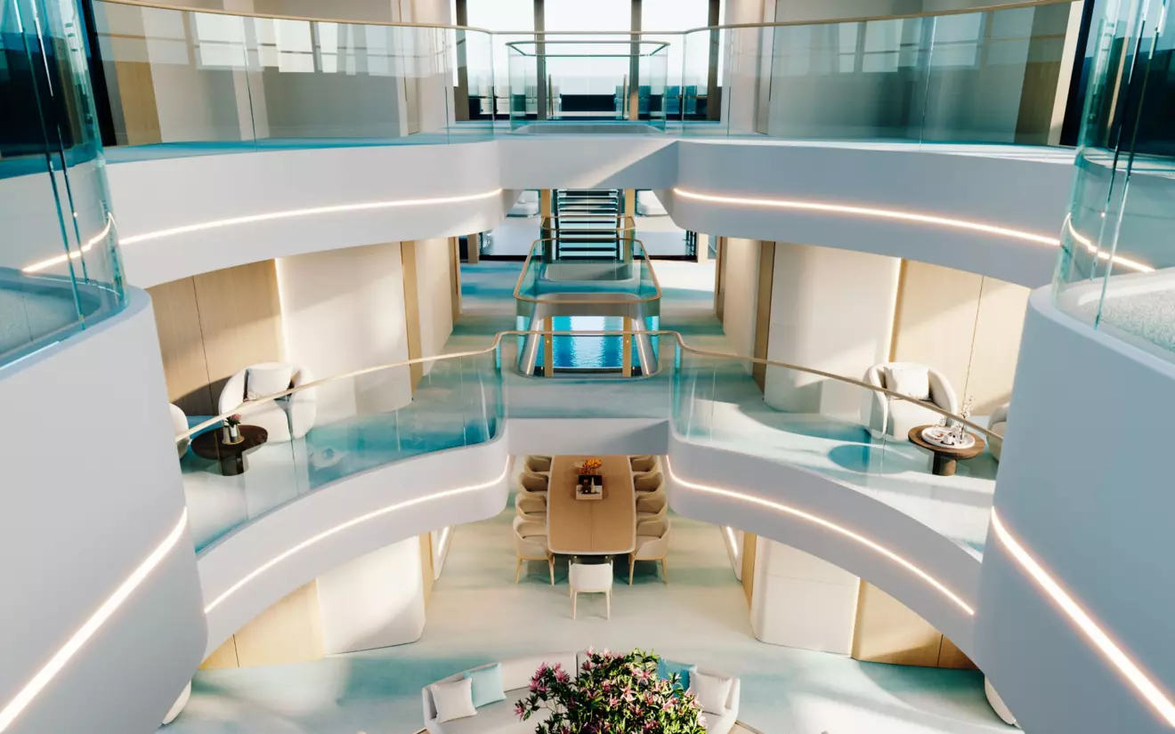 Feadship Slice atrium