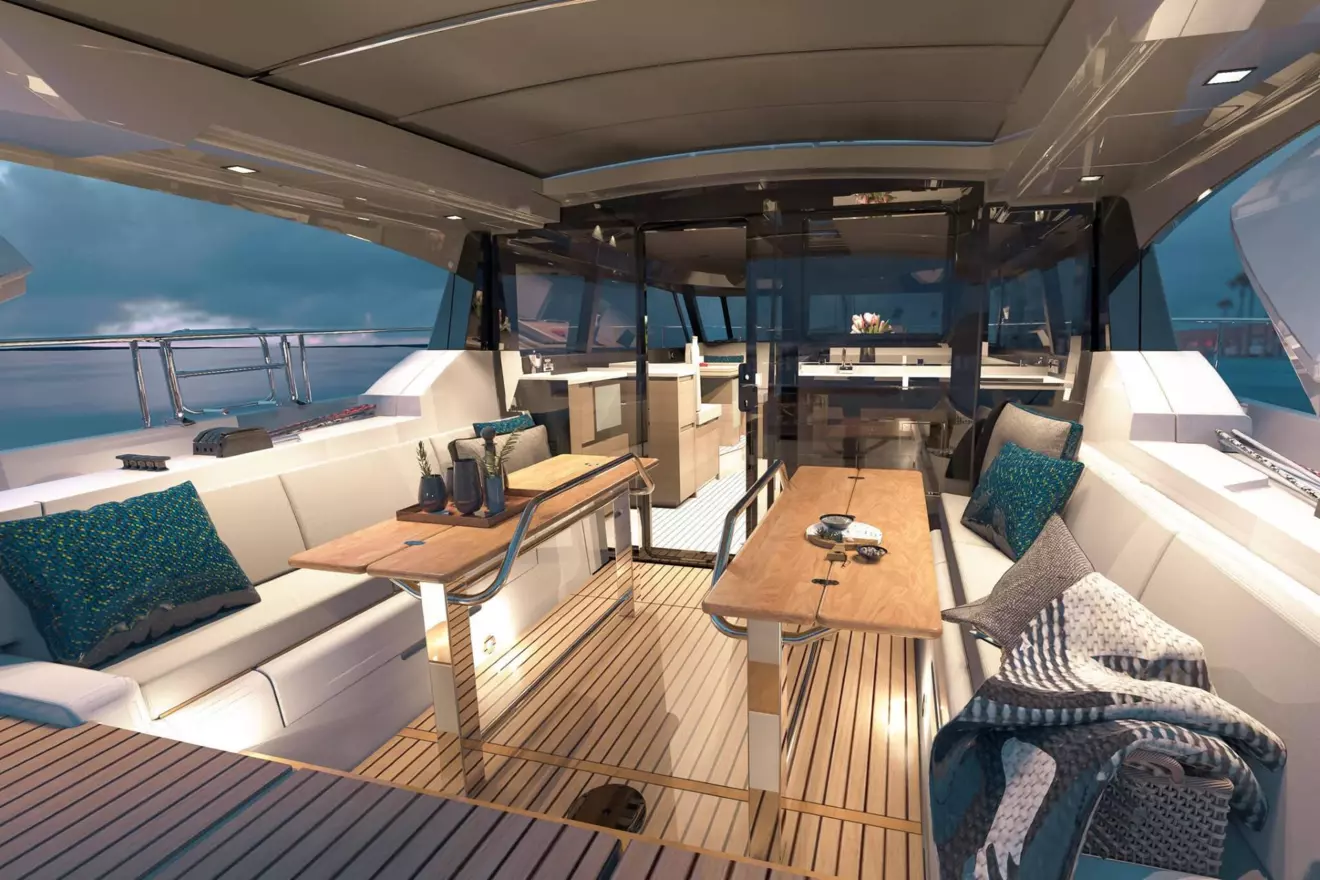 Moody Decksaloon 48 cockpit