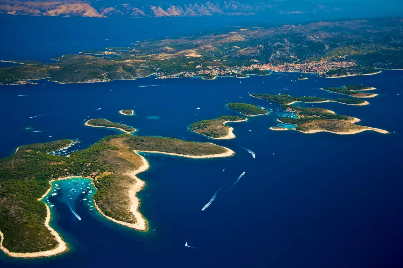 Pakleni islands archipelago near Hvar Island