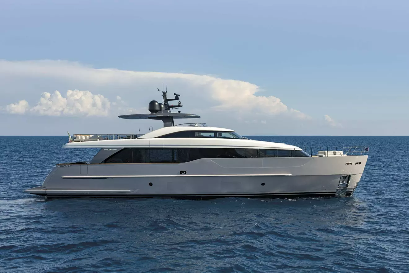 sanlorenzo sd90 side view