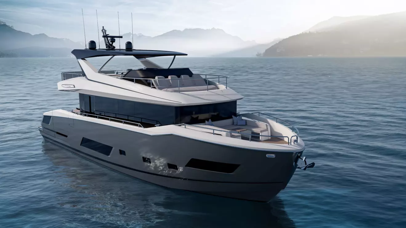 Sunseeker 74 Ocean front view
