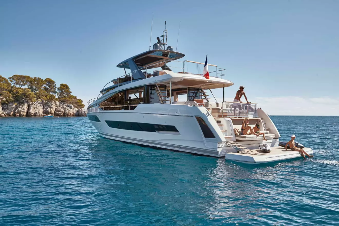 This is photo of a Prestige X70 side view