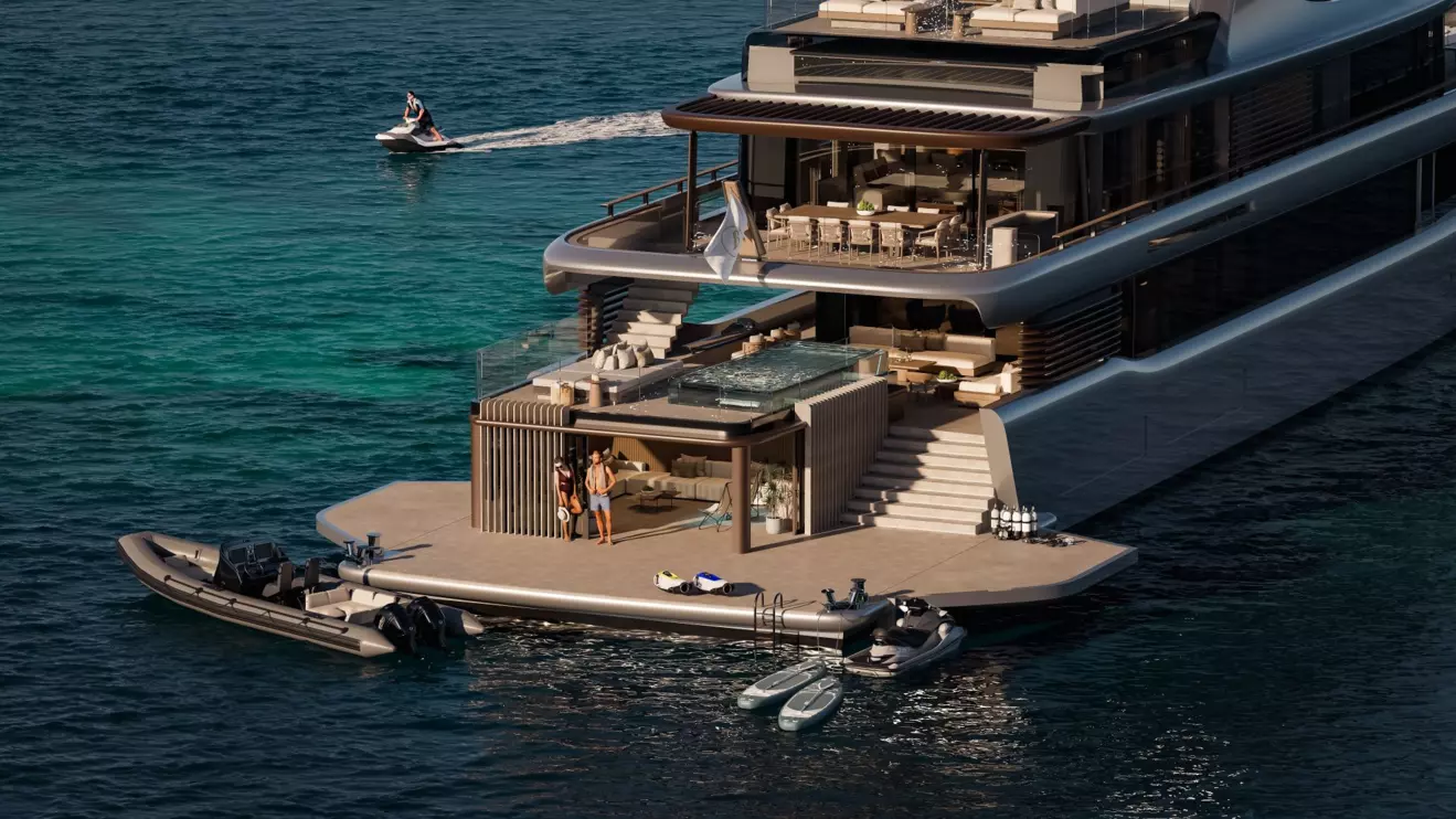 Benetti B.Loft 58M aft platform