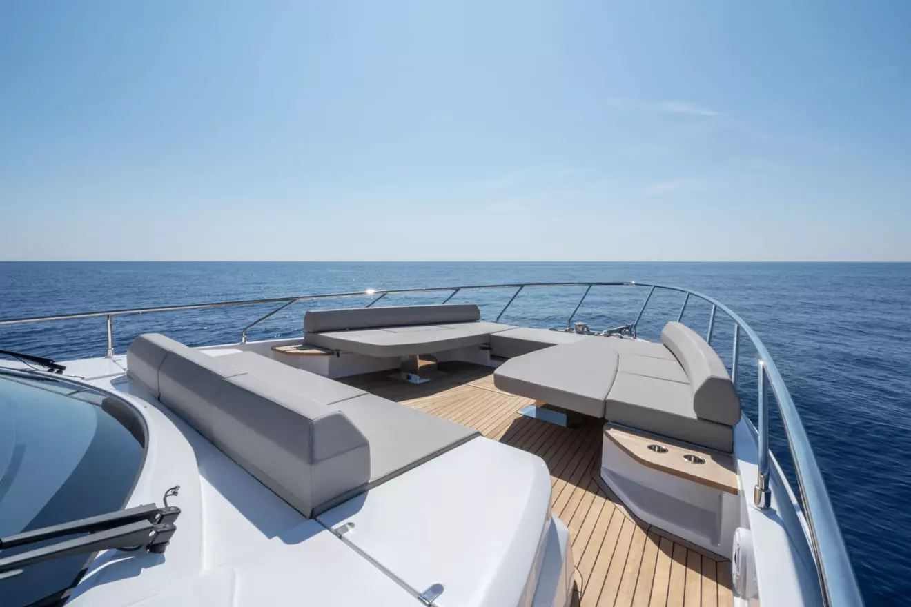 ferretti yachts bow lounge