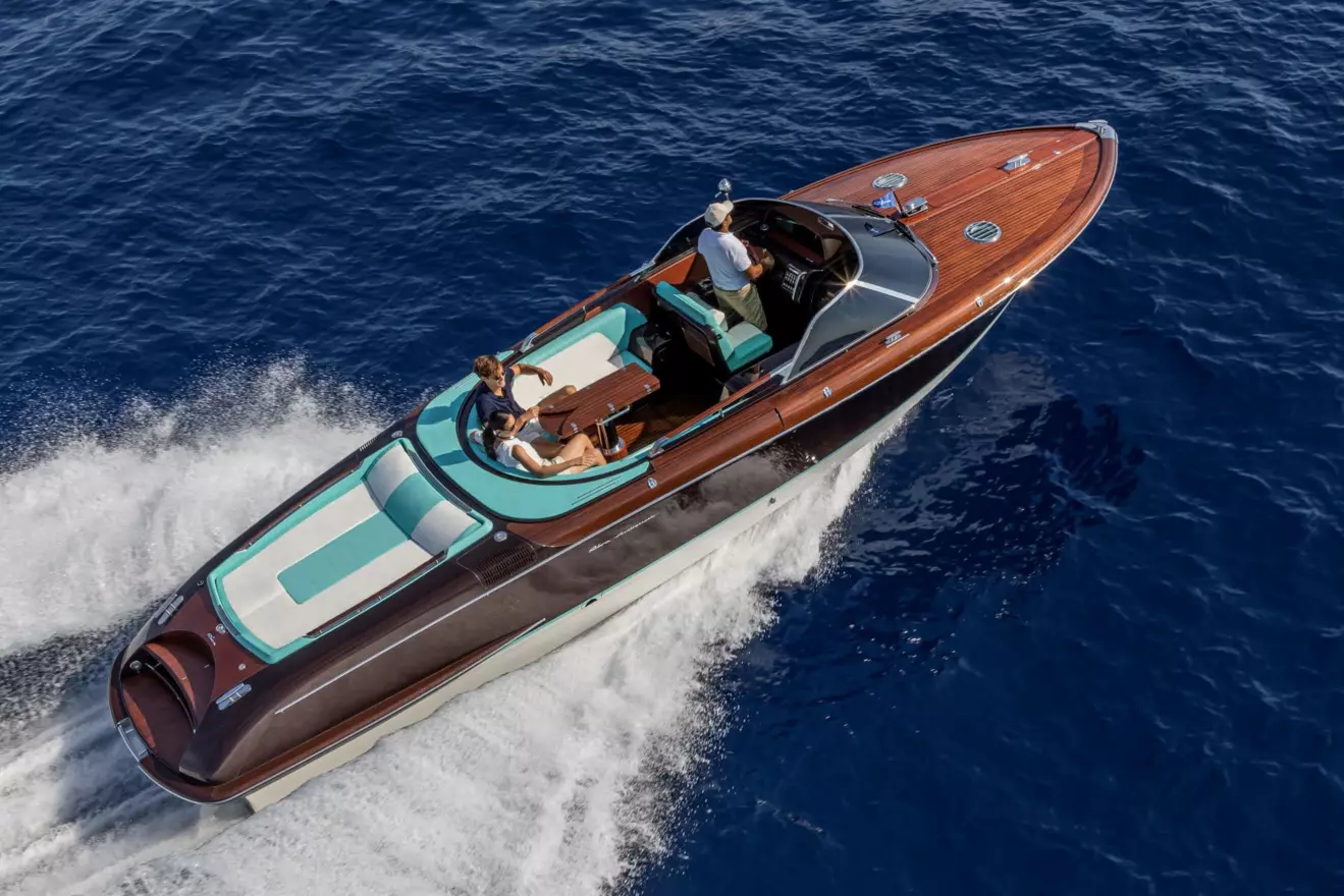 Wooden yacht Riva Anniversario