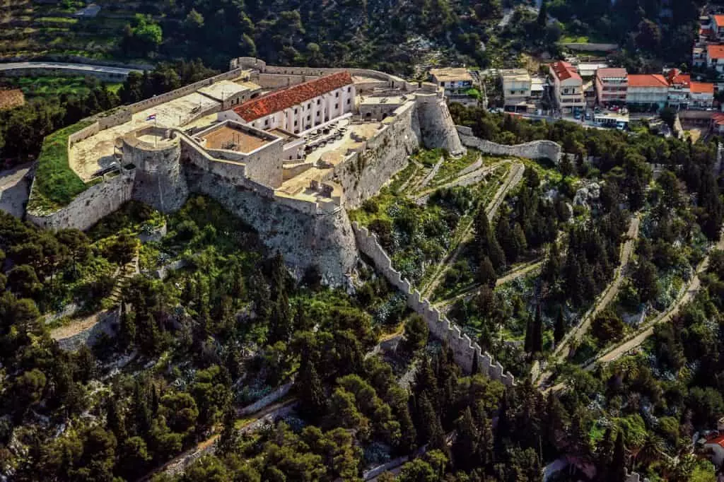 Historic Fortica Fortress above Hvar Town