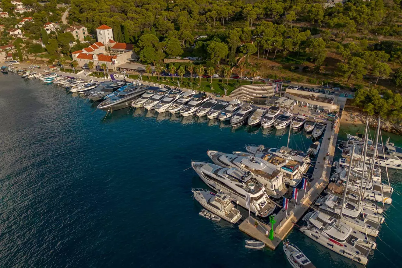 Aerial view of Martinis Marchi Marina