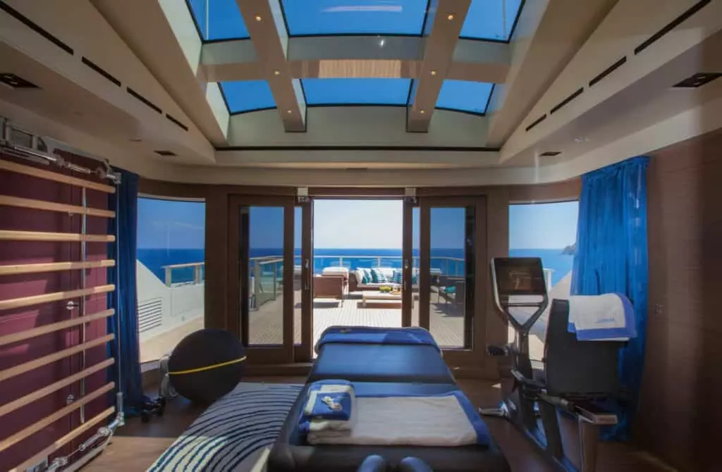 Superyacht Fitness Wellness Area