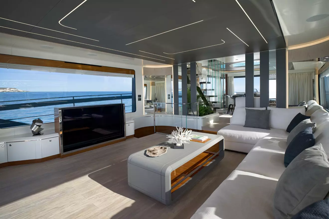 Luxury interior of Astondoa Ax8