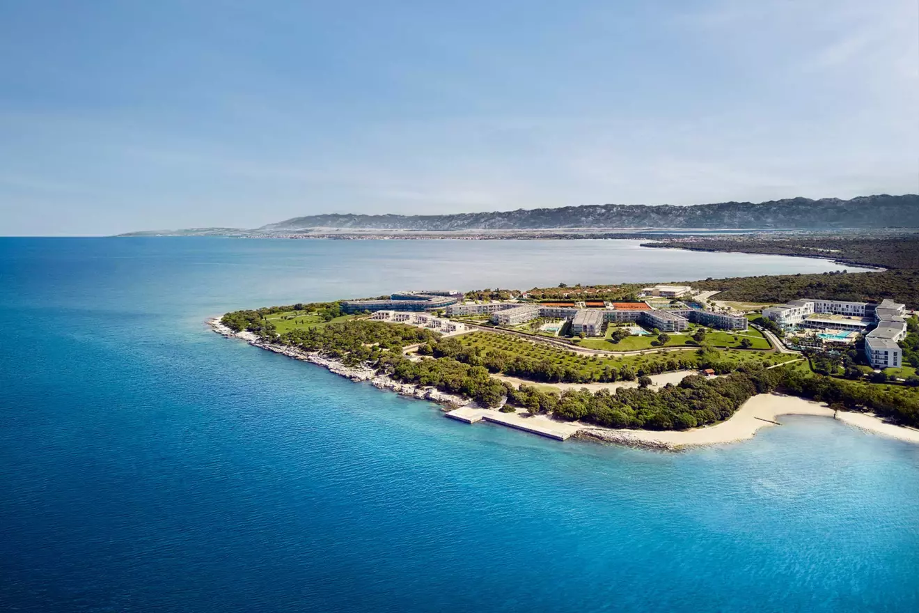 falkensteiner resort punta skala aerial view