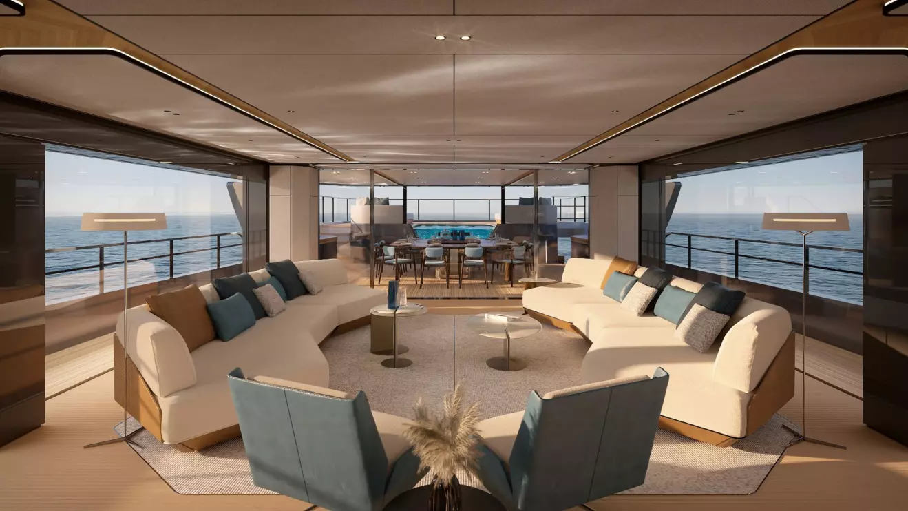 Azimut Grande 44M salon
