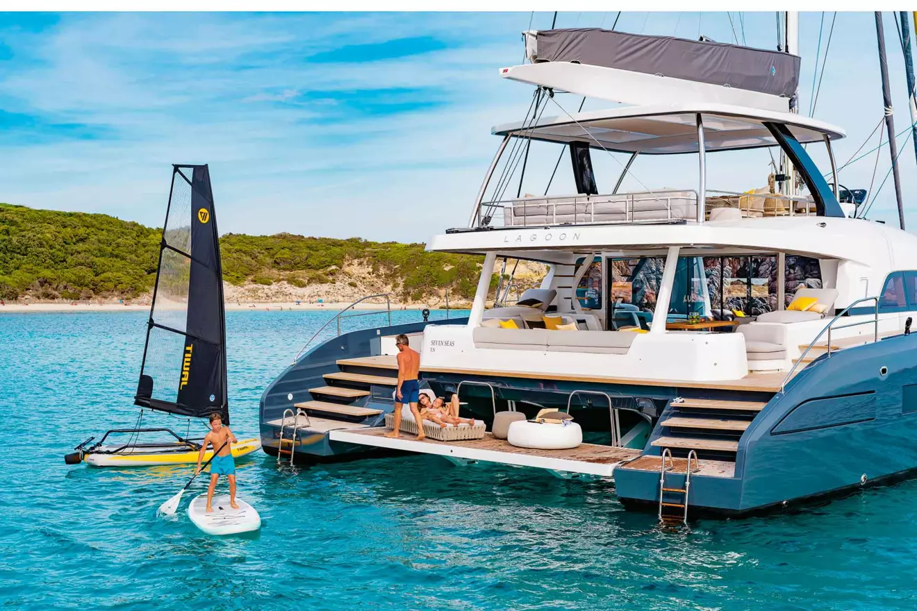 Lagoon Seventy 7 aft deck