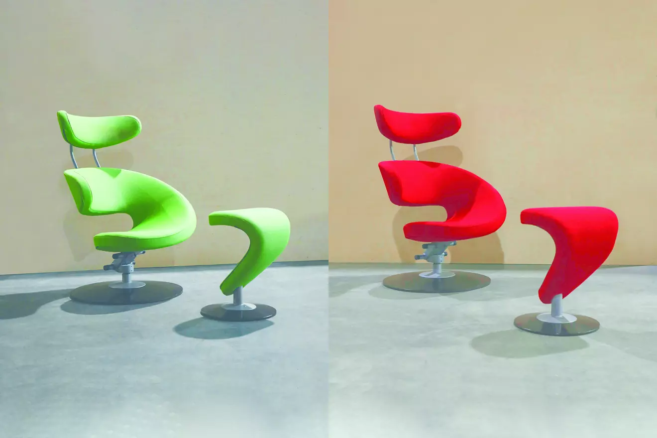 green armchair before and after