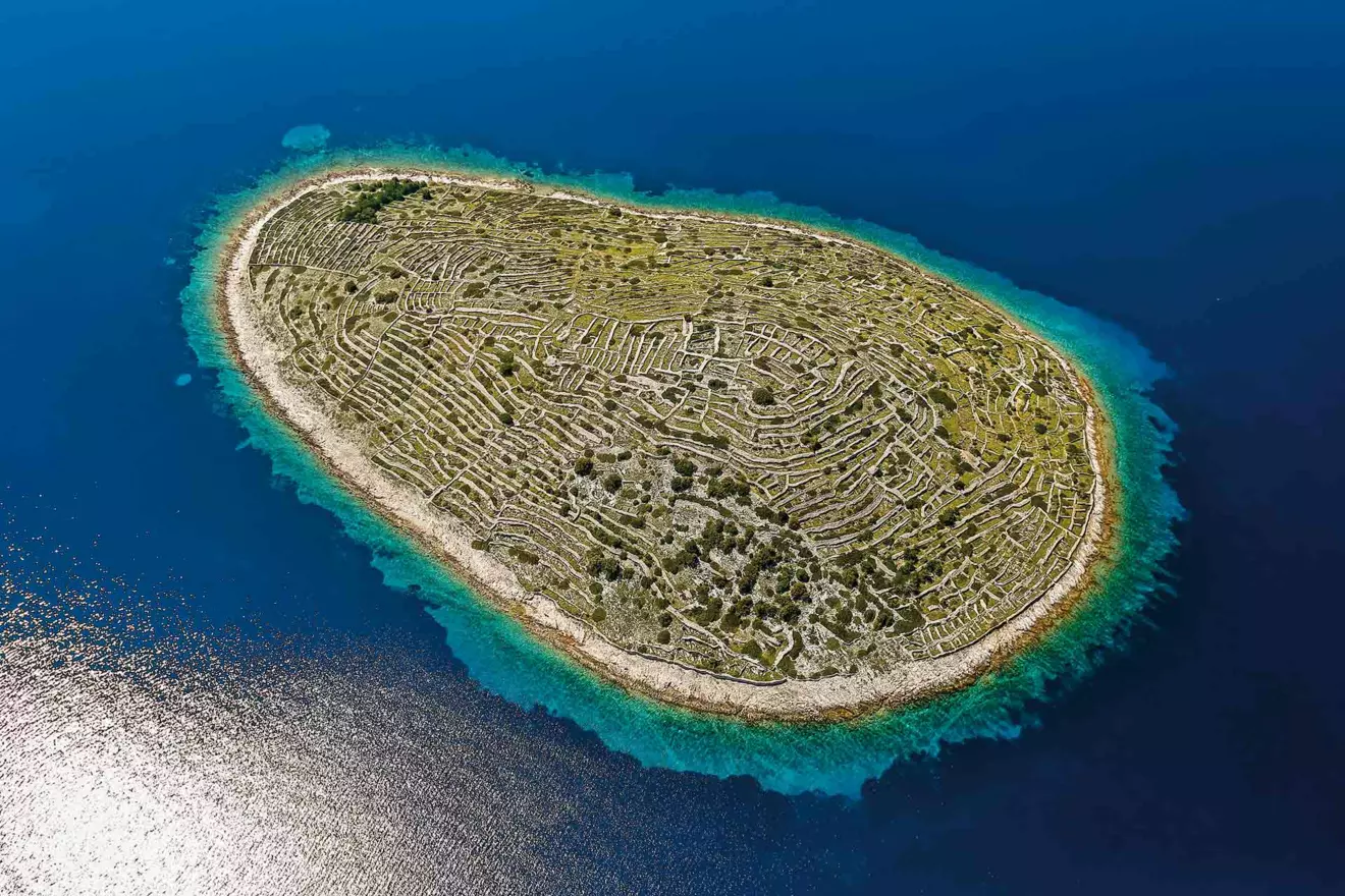Small island Baljenac, Croatia