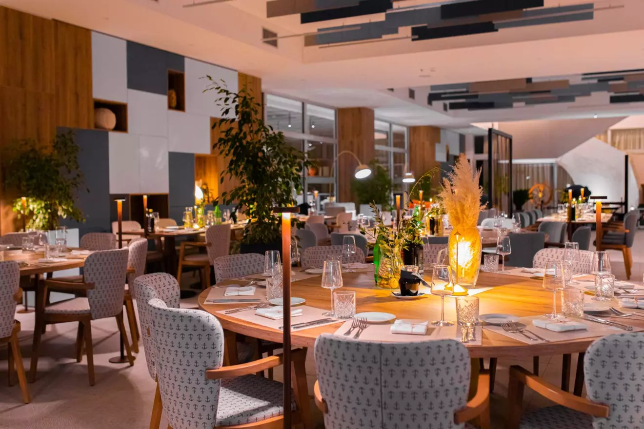 Restaurant Marina interior, Krk island