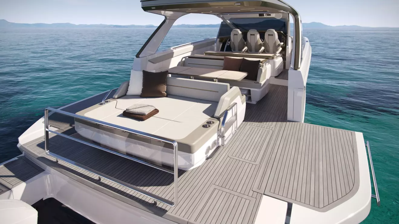 Princess C48 cockpit