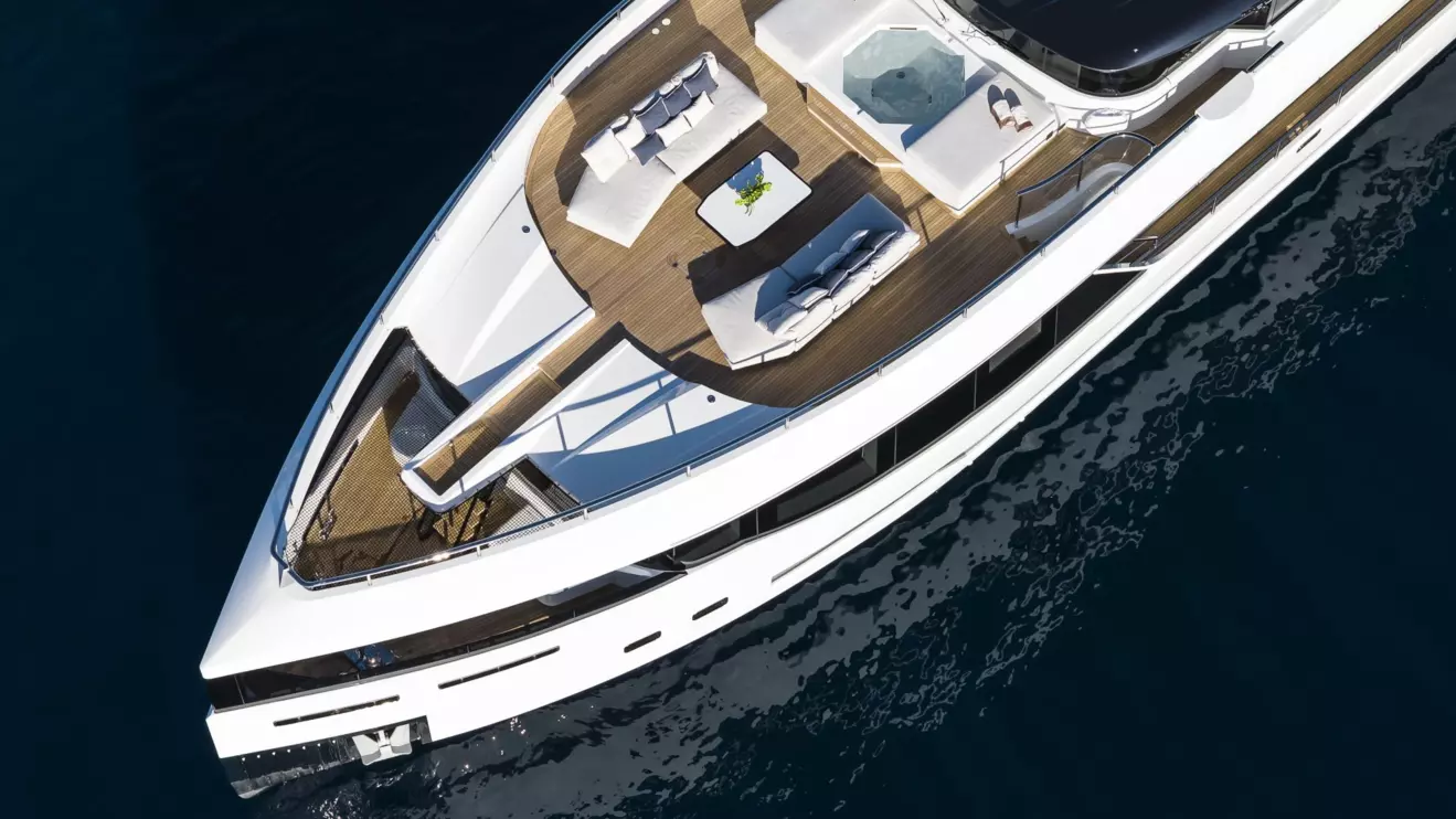 Maiora 36 Exuma - aerial bow view.jpg