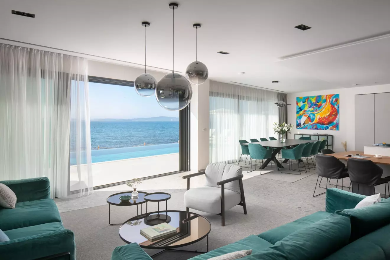 Luxury villa Croatia living room