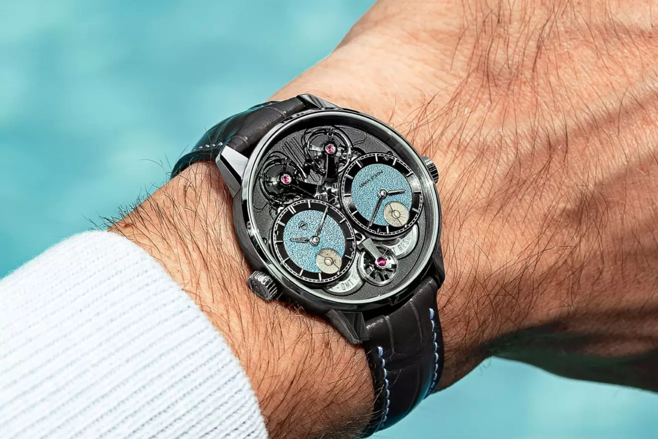 Armin Strom Dual Time GMT Resonance dial