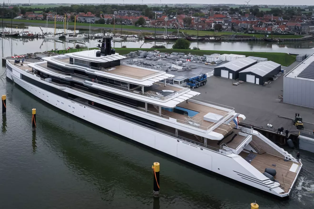 Feadship 1011 project 103-metre superyacht stern