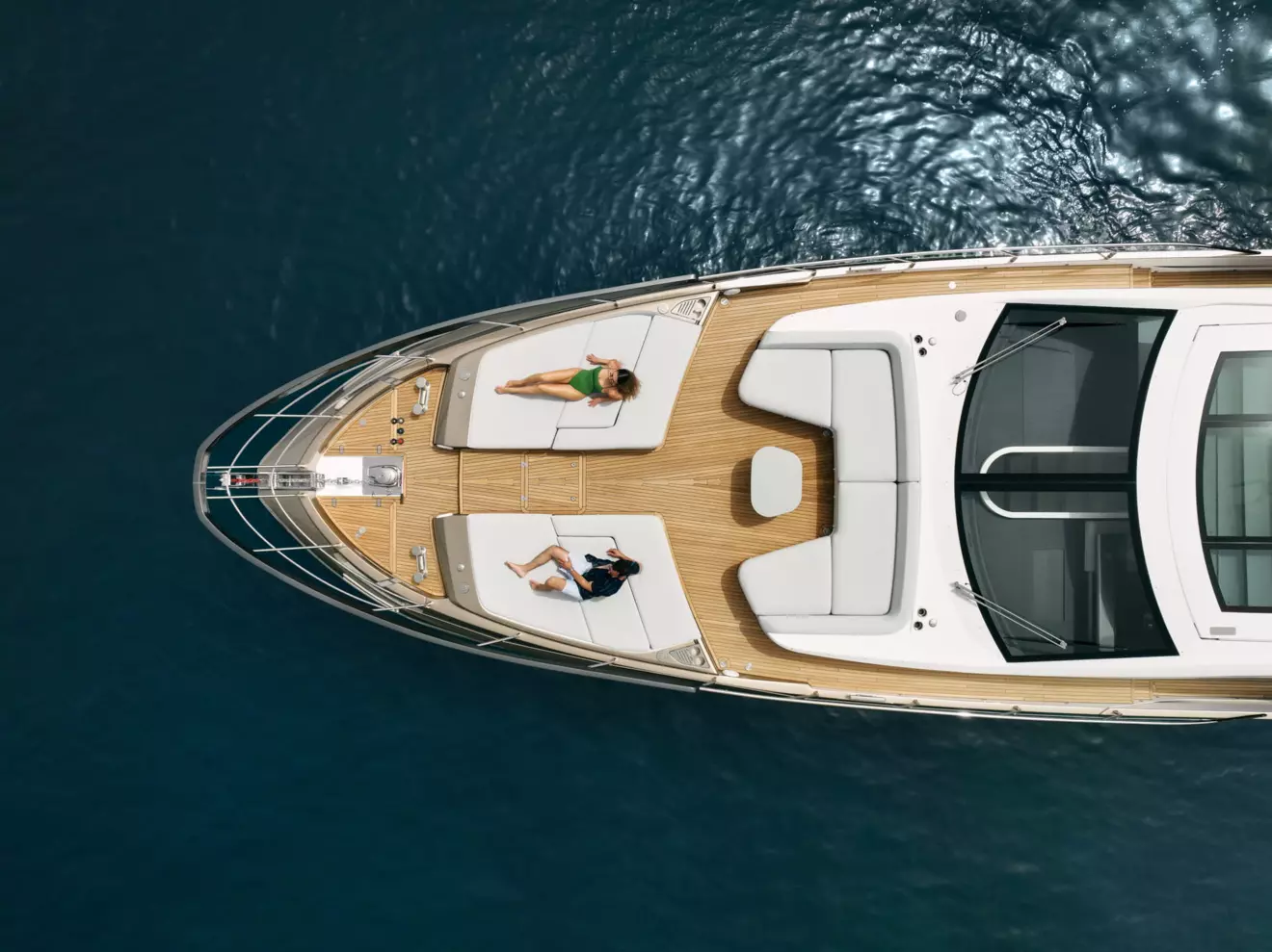 couple enjoying during luxury yacht charter in Croatia
