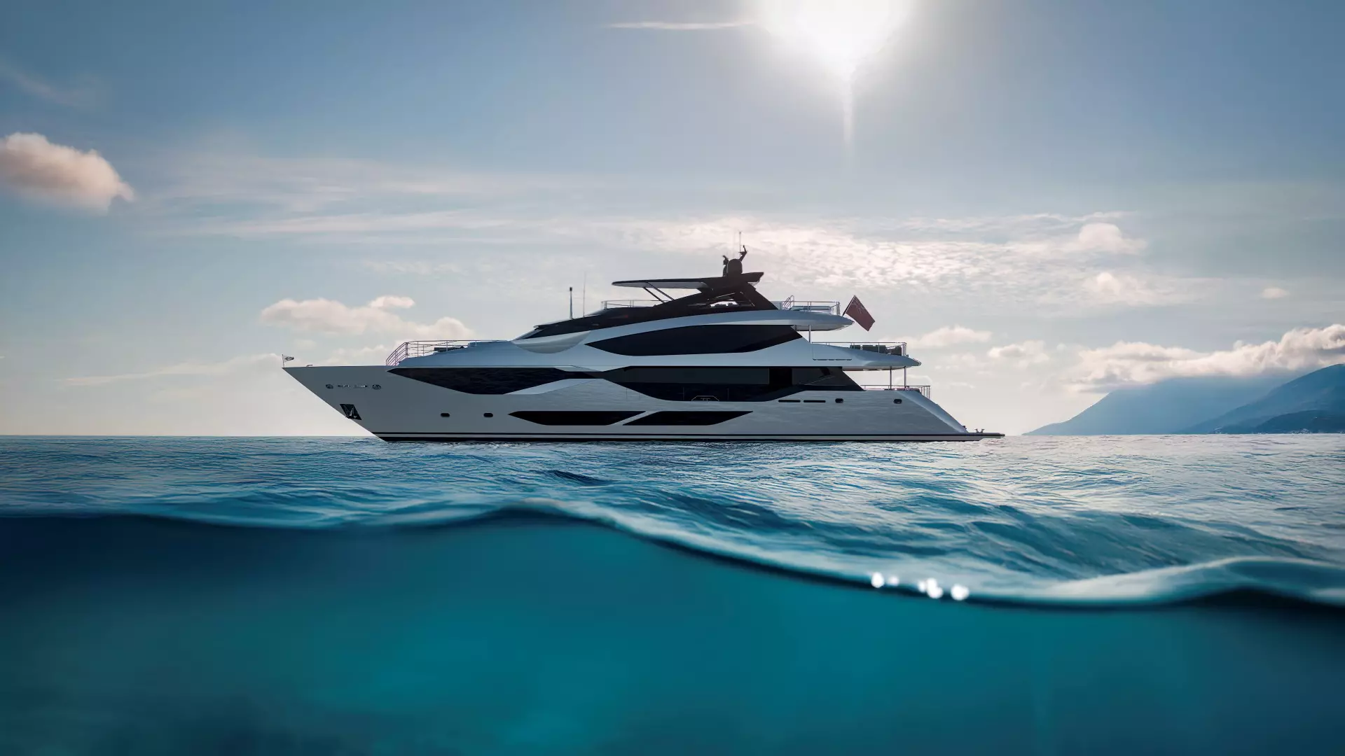 Sunseeker Unveils the 134 Superyacht