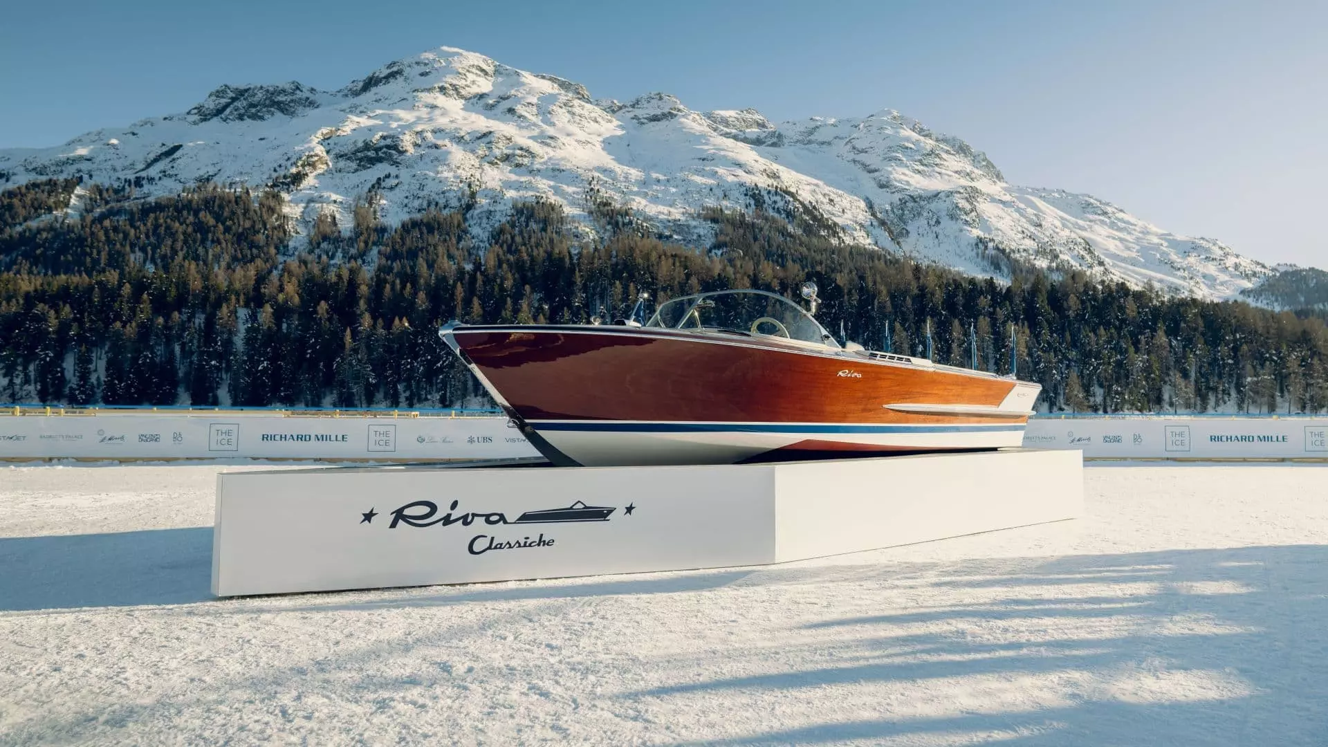 Frozen Lake, Timeless Style: Riva Classiche at St. Moritz
