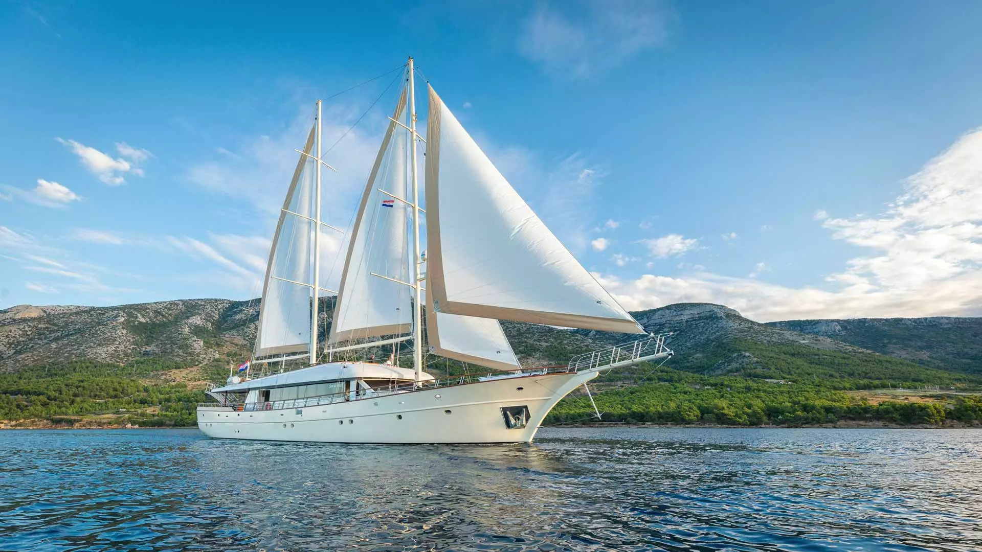 Yacht side view