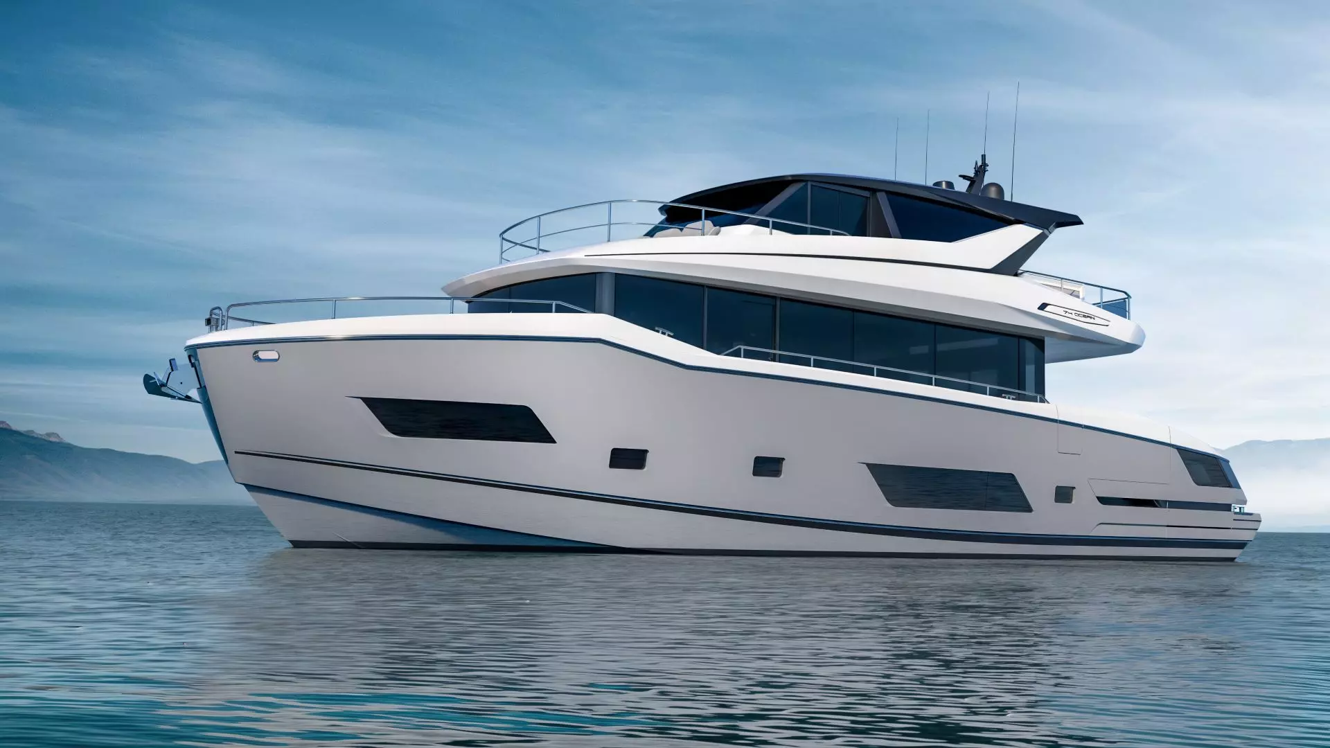 Sunseeker 74 Ocean side view