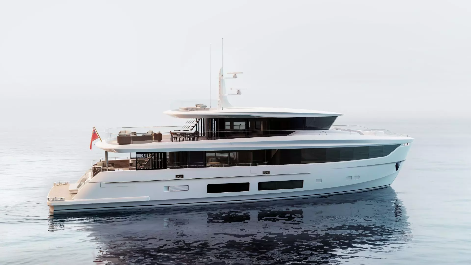 Princess Yachts desvela las primeras imágenes del nuevo Odyssey 108 de 33 metros