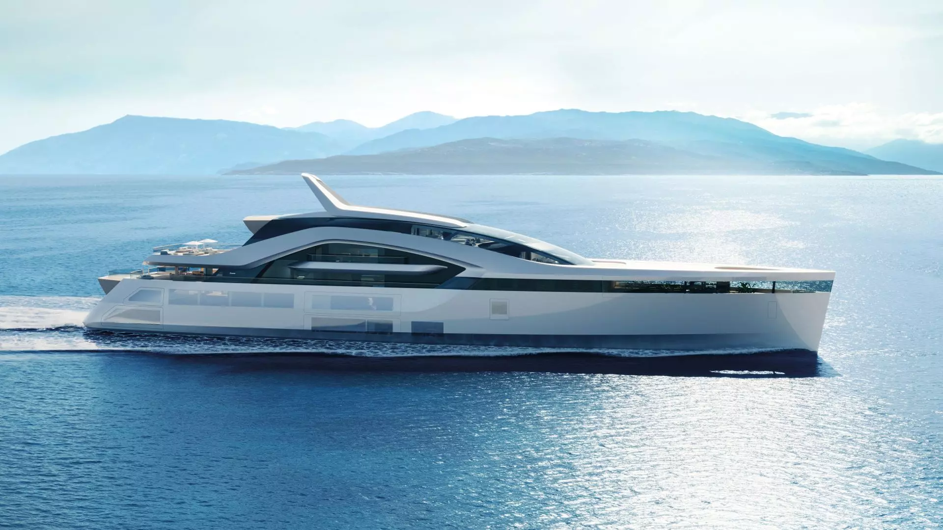 Feadship Hive side view cruising
