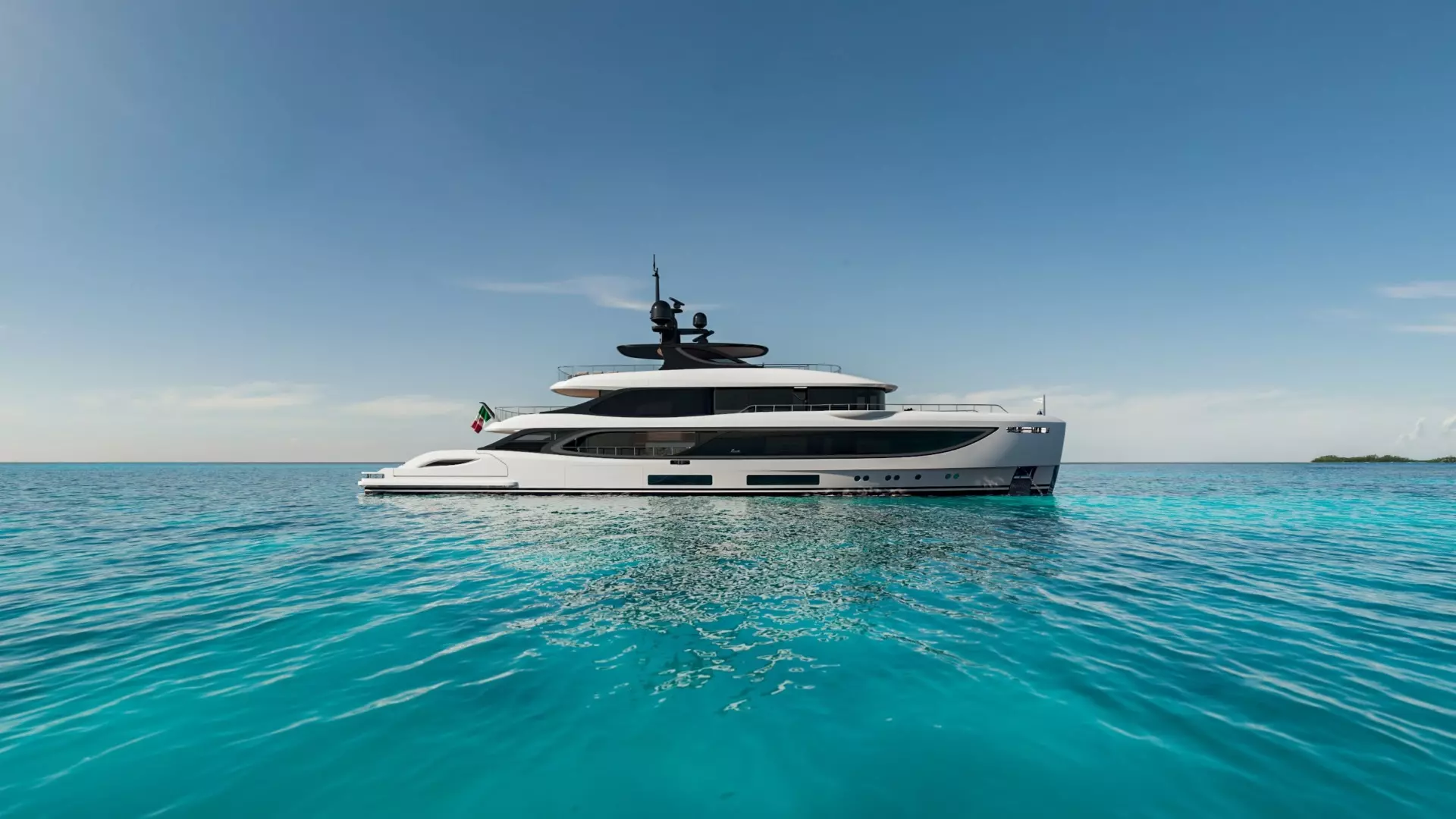 Benetti Oasis 42M side view