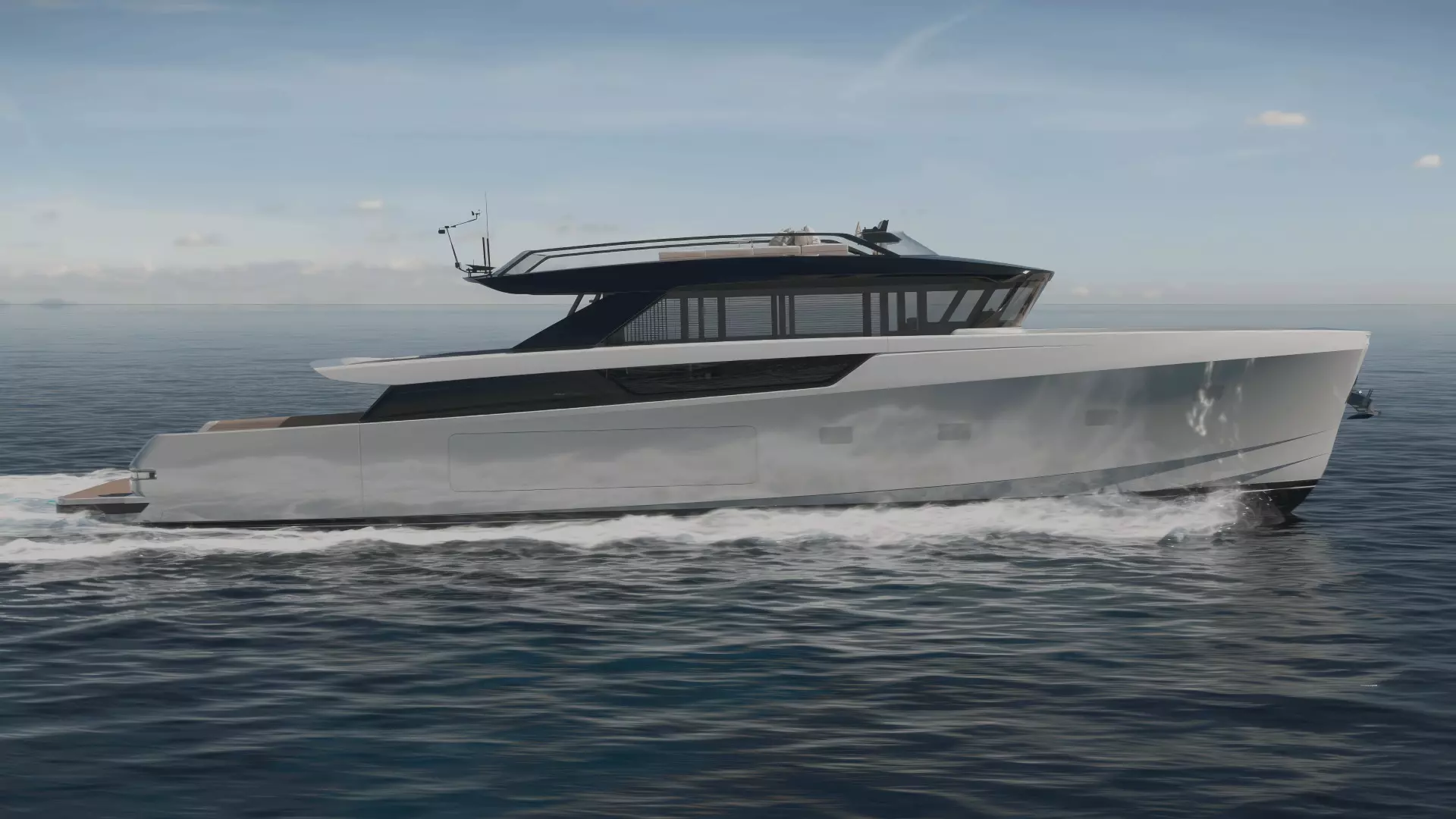 Bluegame BGX83 side view cruising