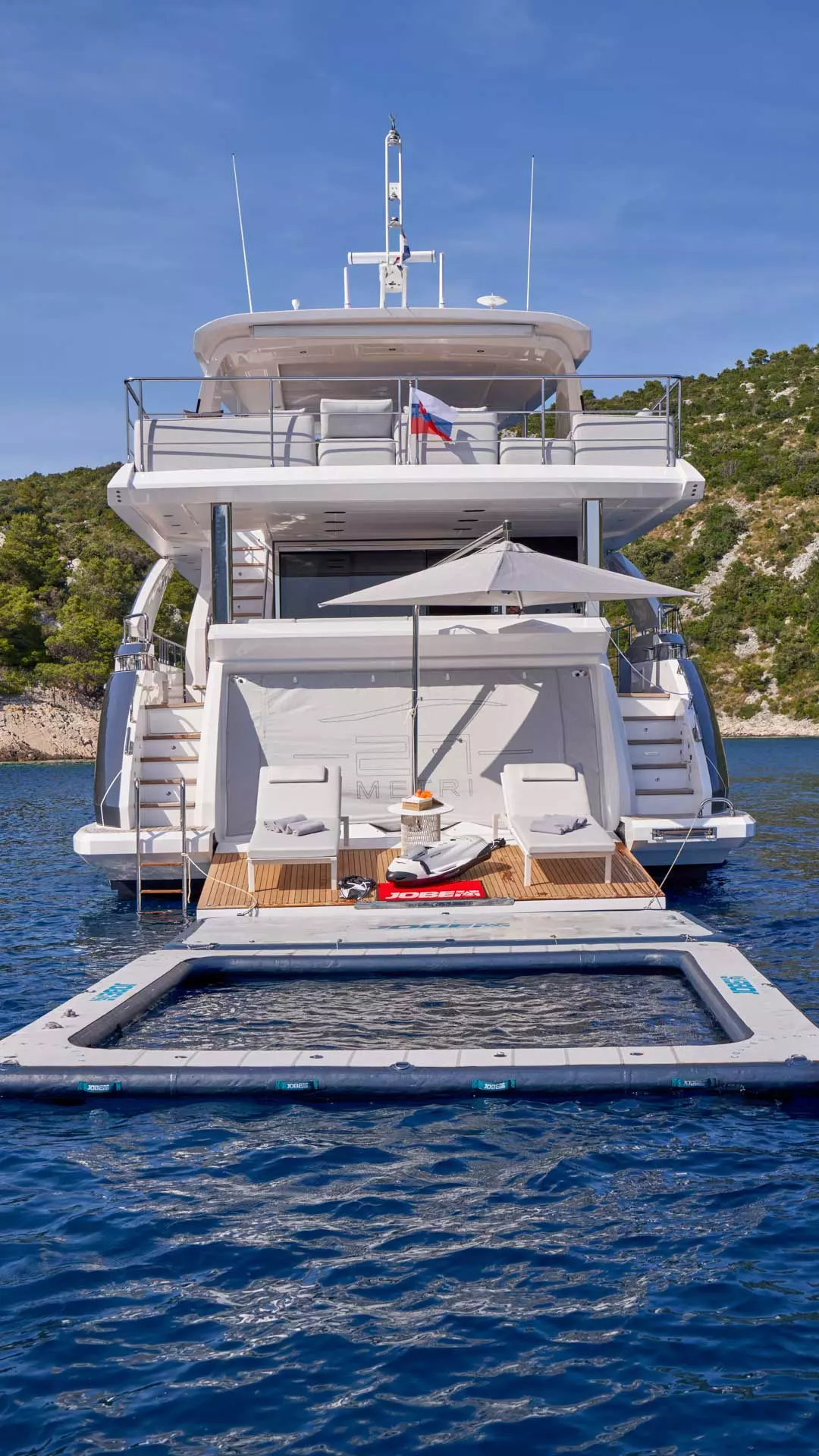 Beach club aft view