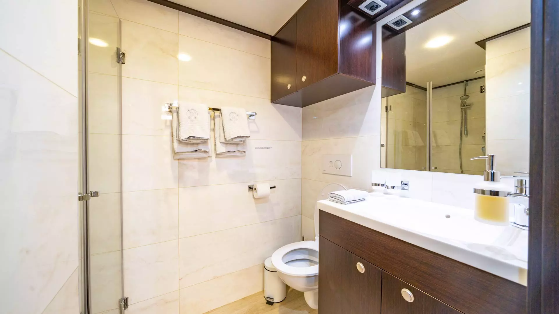 Toilette aboard yacht
