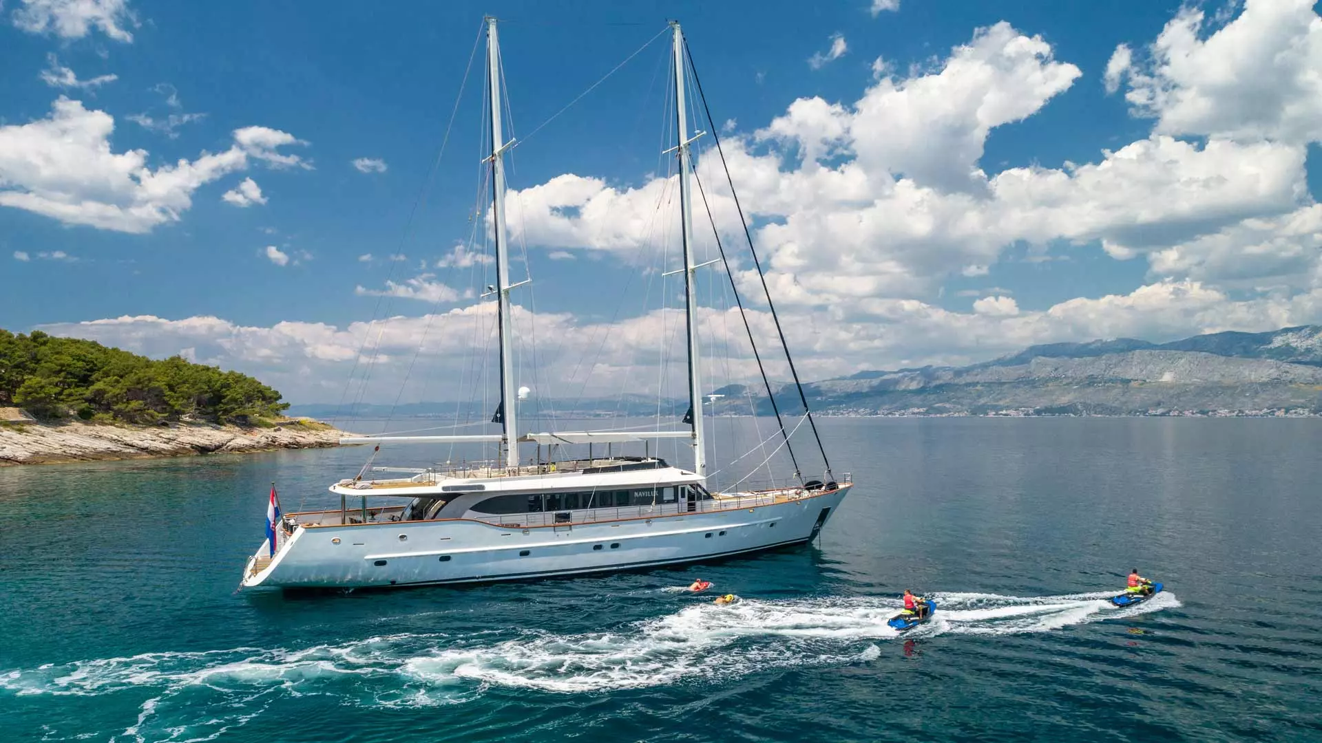 Sea toys aboard yacht