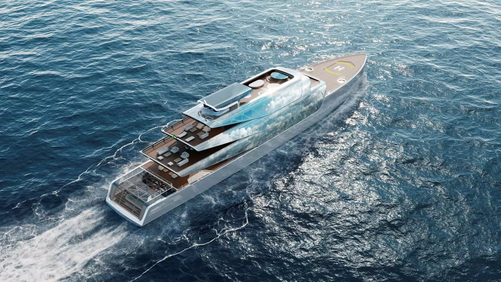 Pegasus 88M Superyacht Is Designed to Be Virtually Invisible