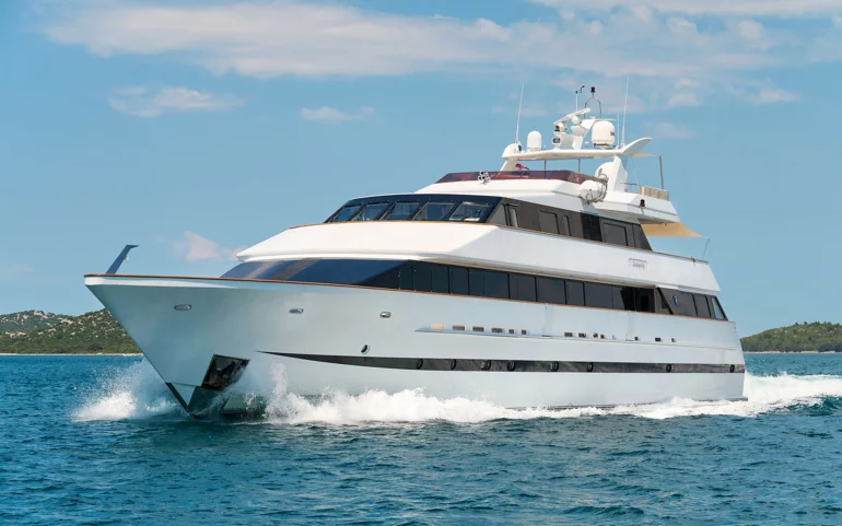 Yacht cruising
