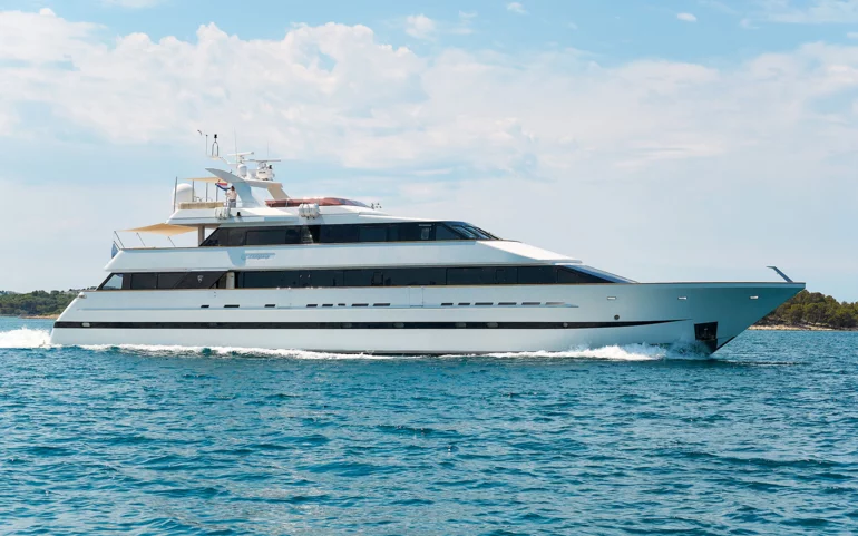 Yacht cruising