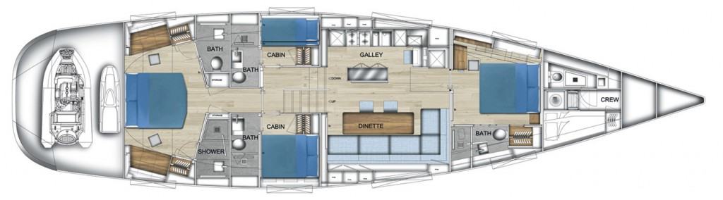 Admiral Silent 76 layout