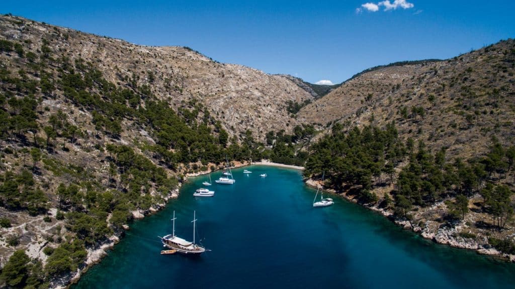 where to sail in Croatia Blaca Bay