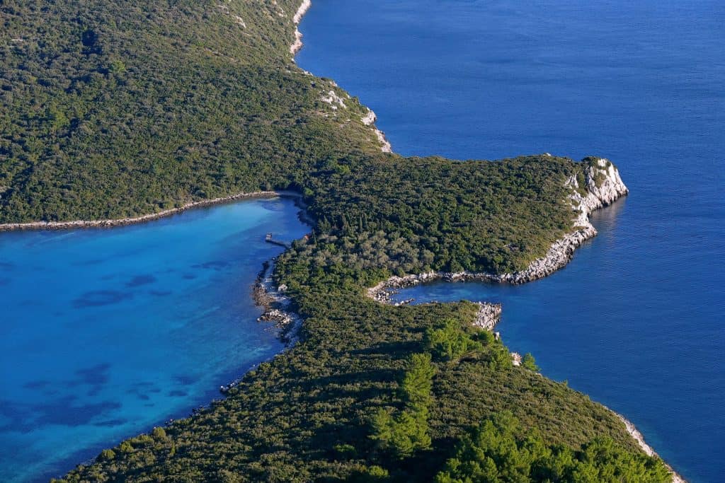 This is a photography of Lovište Cove Peljesac Peninsula