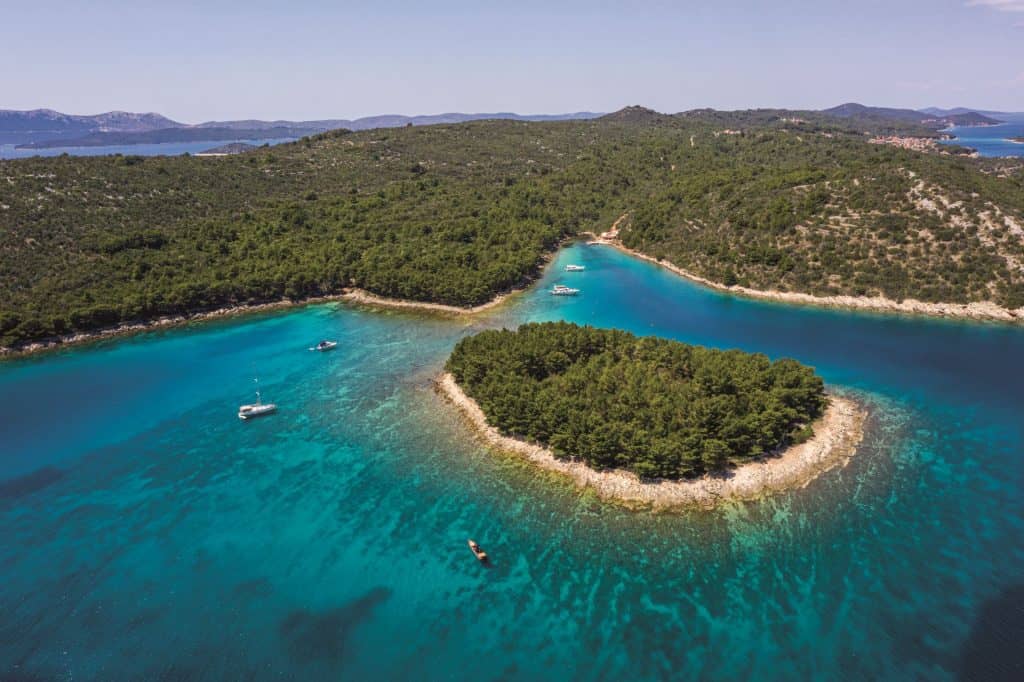 Veli Vodenjak Cove, zadar sailing route