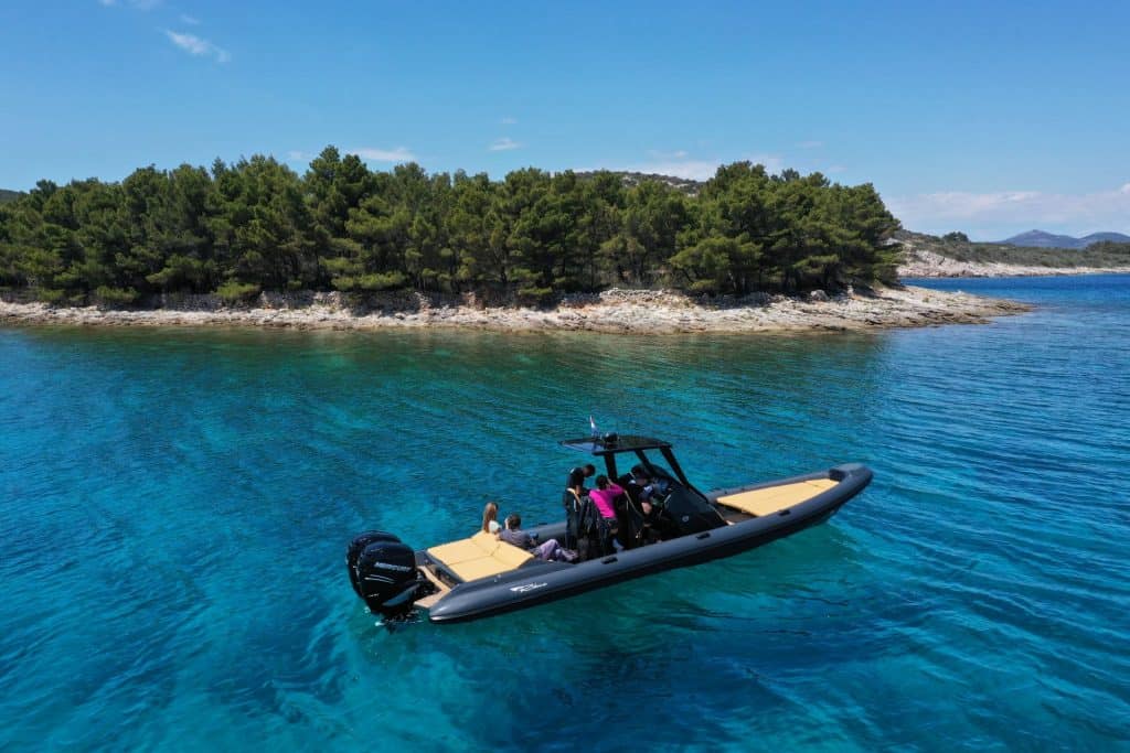 Boat Near Croatian Island 01