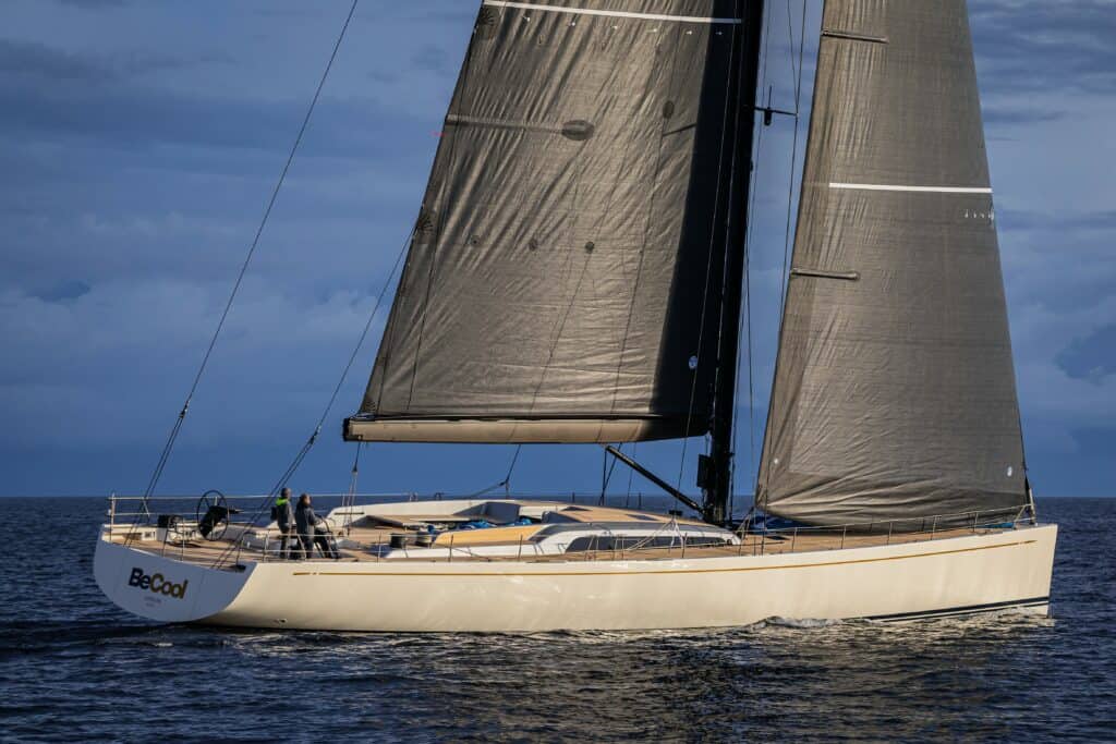 This is a photography of Nautors Swan 98