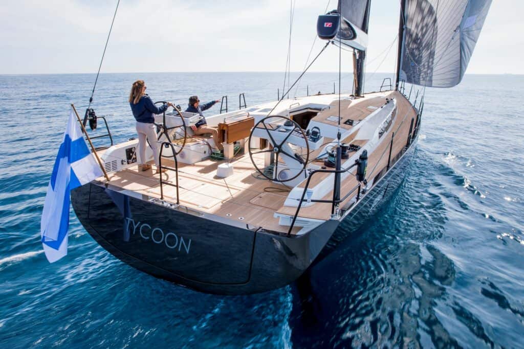 Nautor Swan 58 sailing