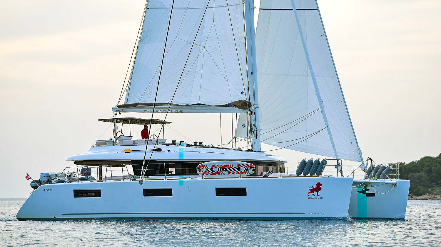 This is photo of a catamaran Lagoon 620